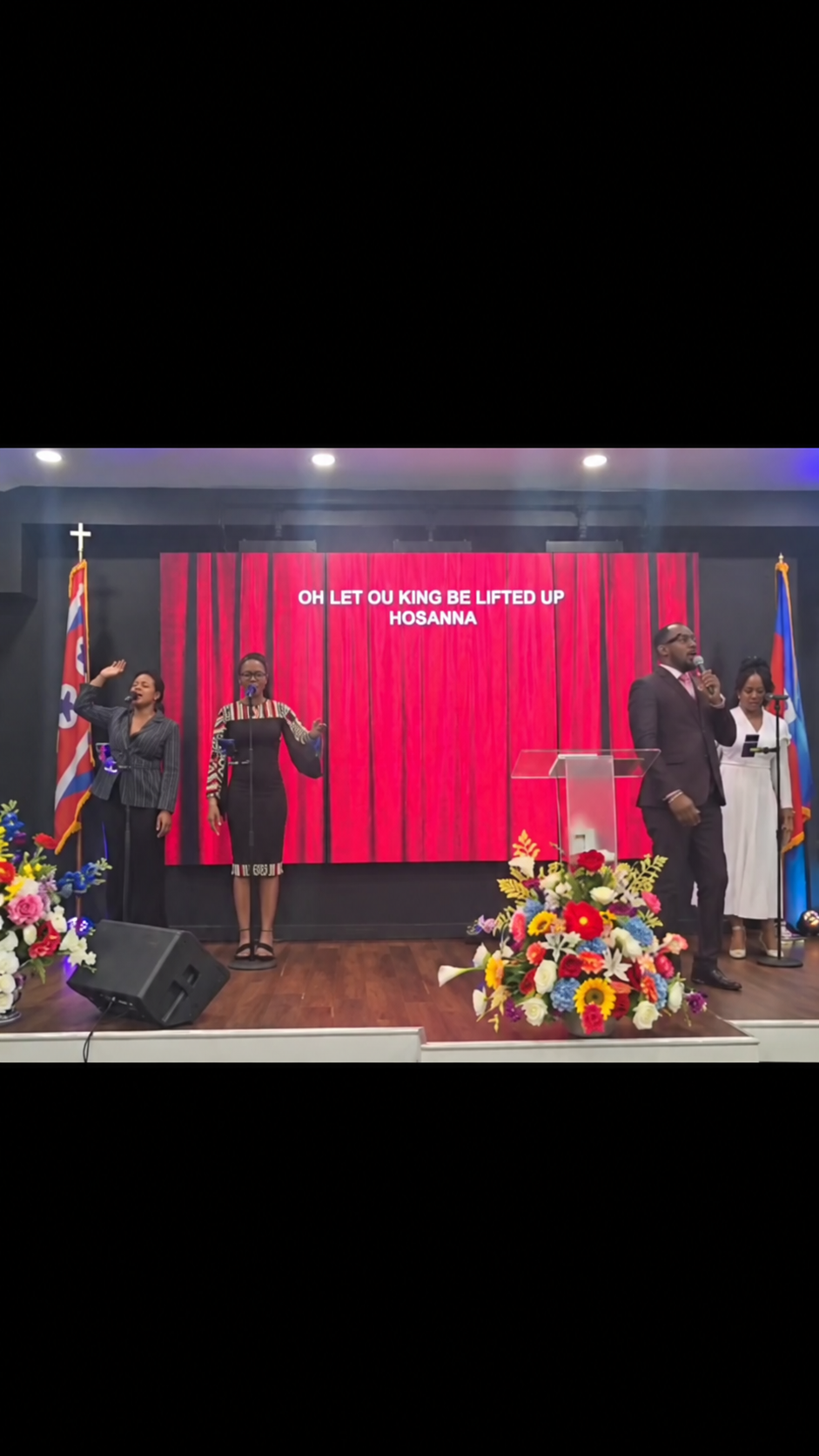 Worship moment from the church